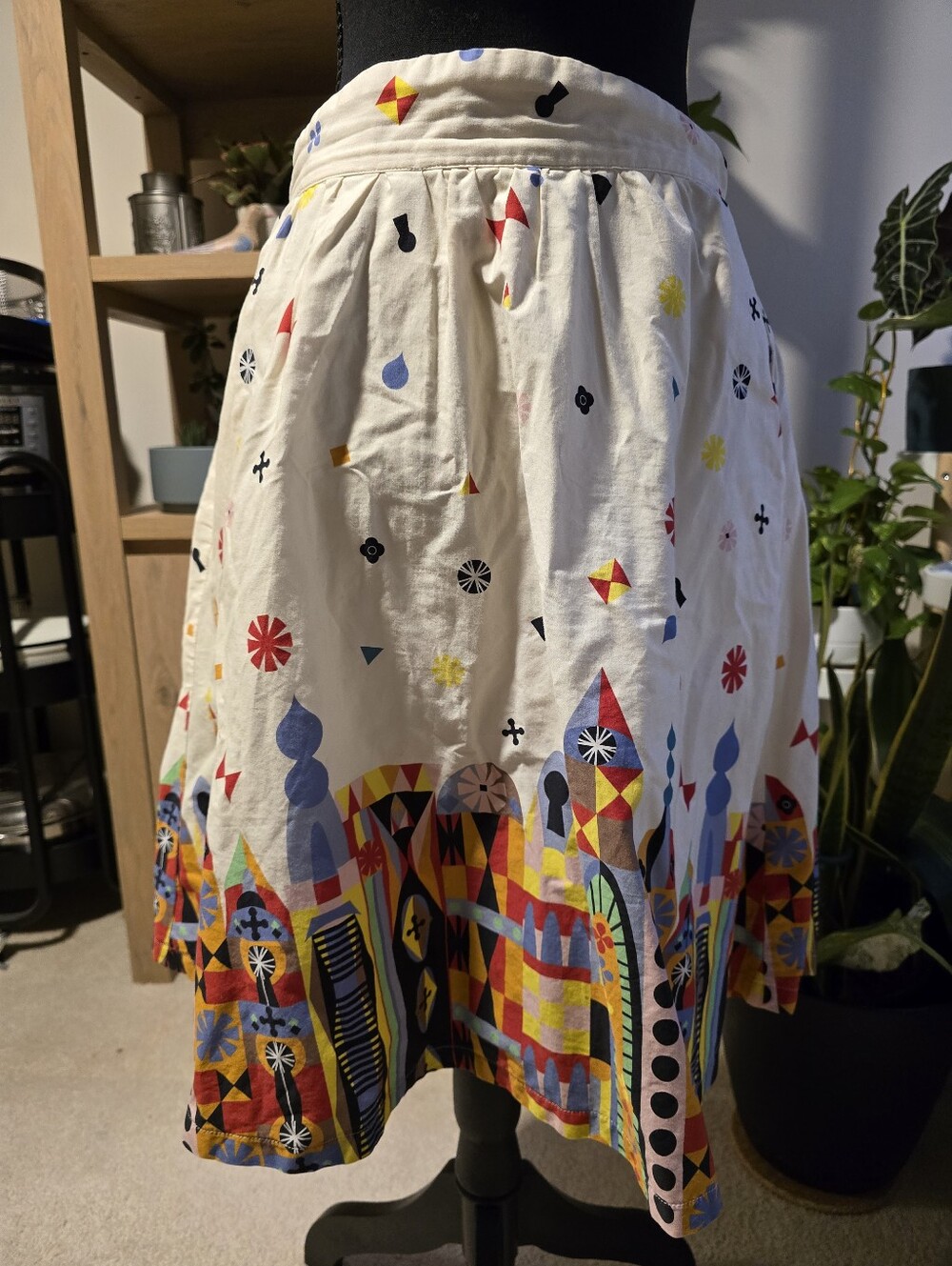 ModCloth Style Study A-Line Skirt L - Disney It's A Small World-inspired - Picture 2 of 4